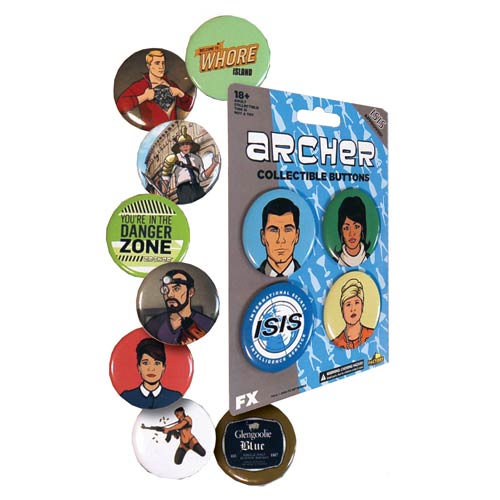 Archer Wave 1 Button 4-Pack Set